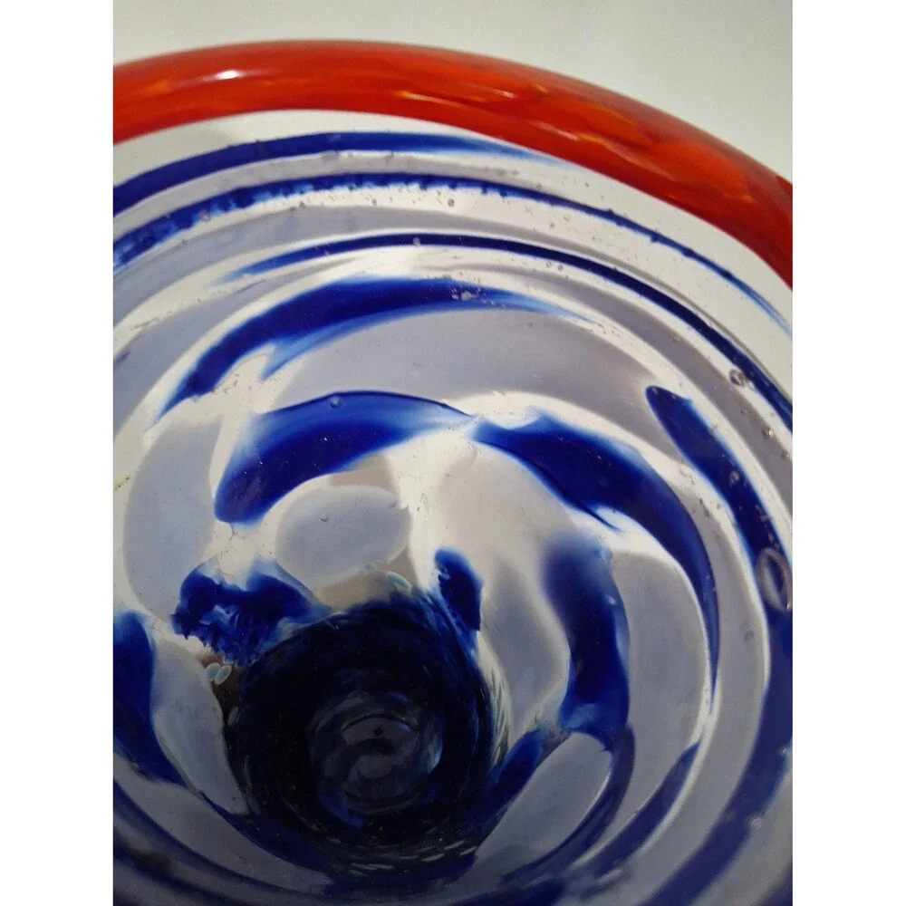 Vintage Glass Vase. Handblown, Signed